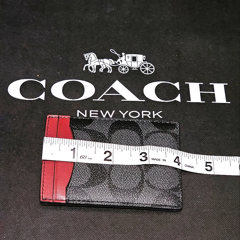 COACH BOXWD 3 IN 1 CARD CASE GIFT SET IN CANVAS (NWT)